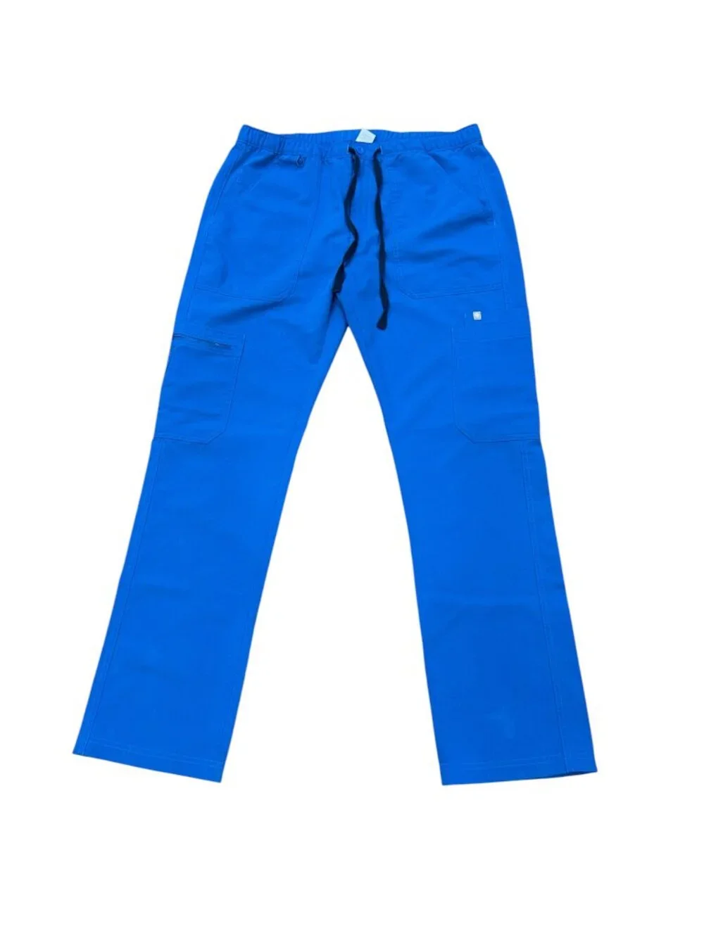 FIGS Cairo Straight Leg Scrub Pants Royal Blue Medium Hospital Nurse Healthcare